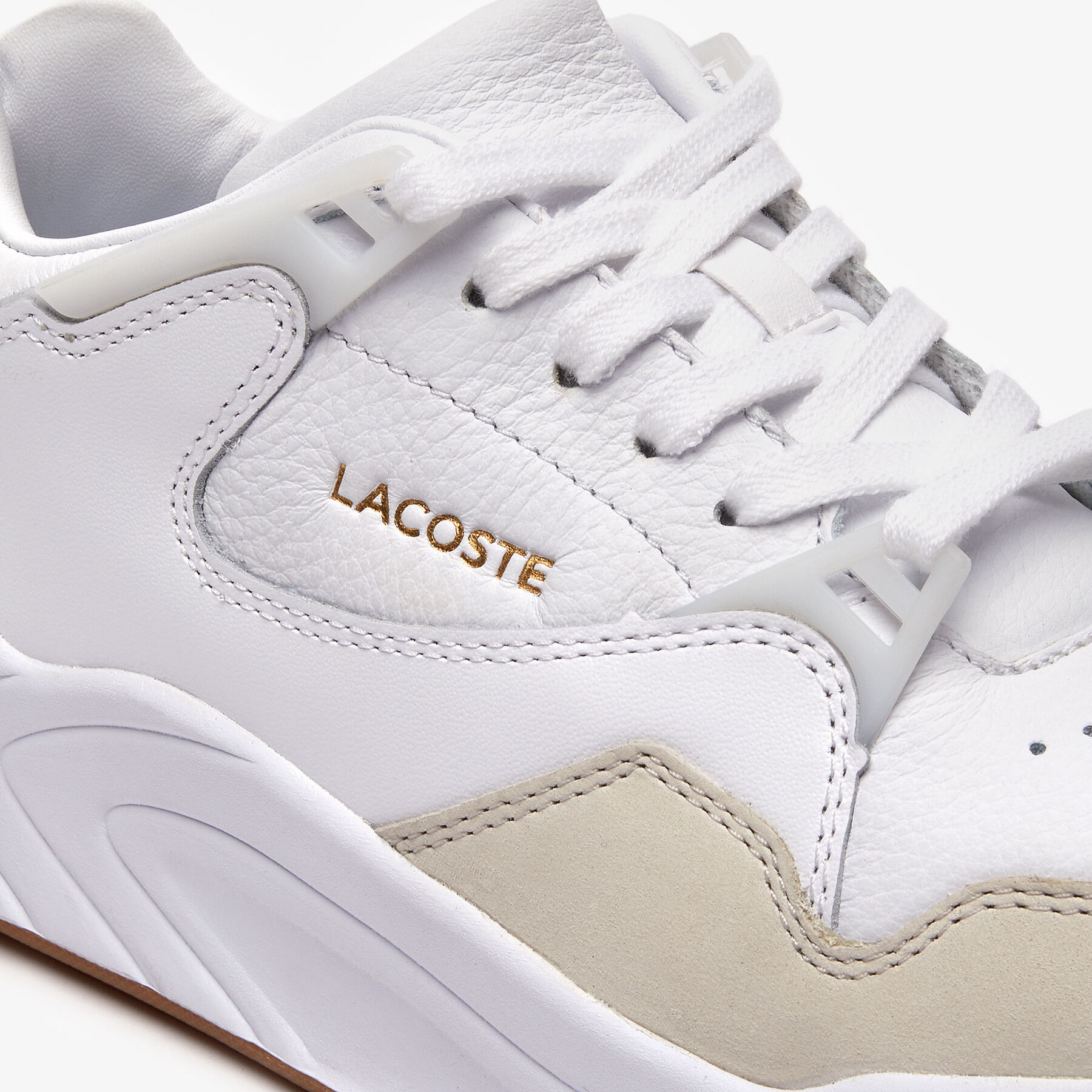 Women's Court Slam Tonal Leather Trainers lacoste women s court slam tonal leather trainers
