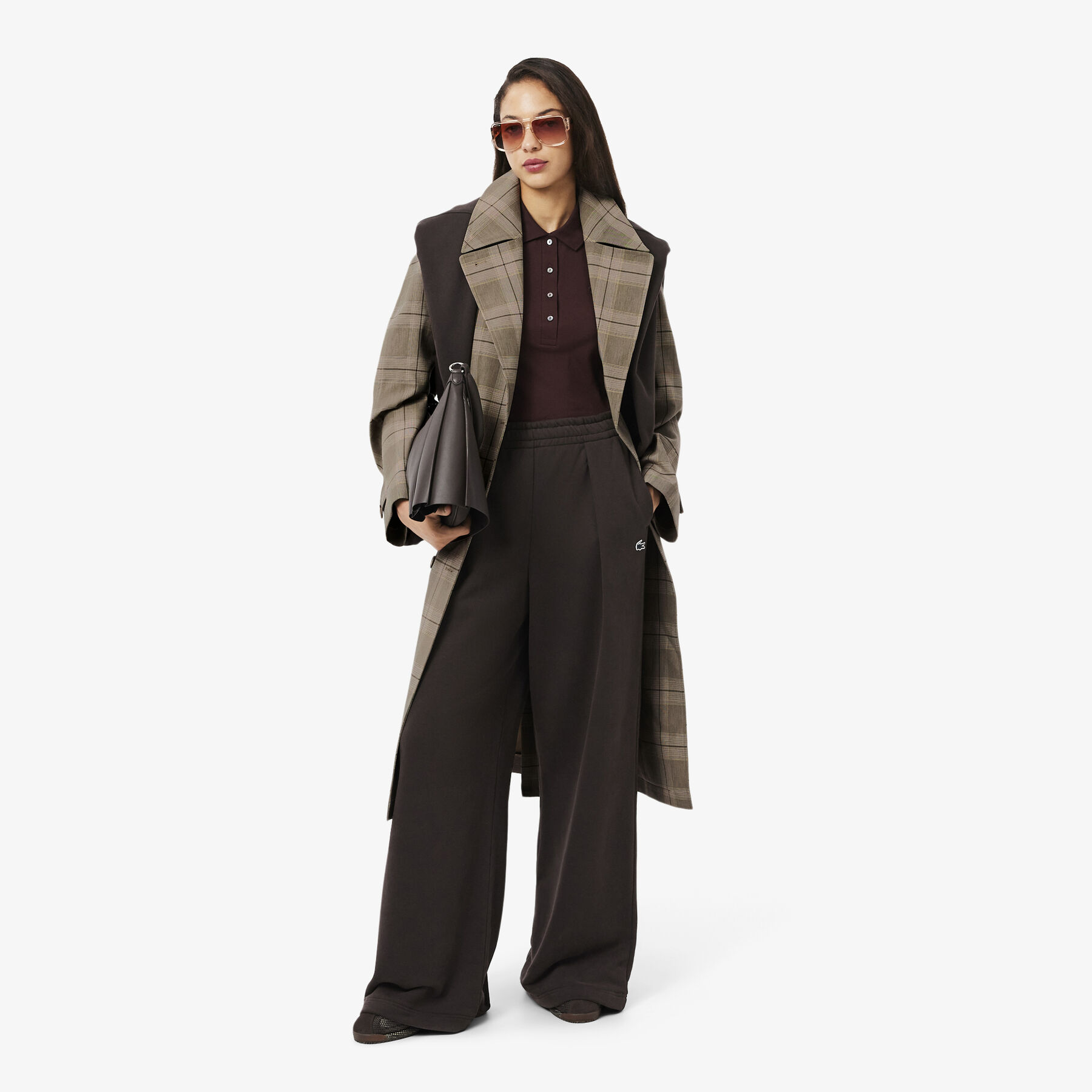 Water-Repellent Plaid Wrap Coat Water-Repellent Plaid Wrap Coat - BF5330-00-AIM