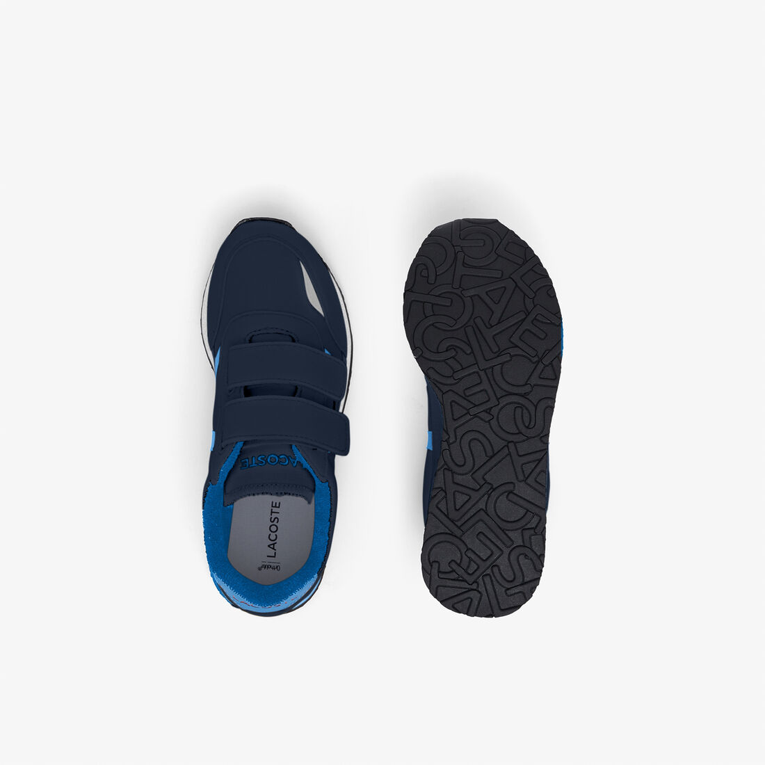 سنيكرز لاكوست بارتنر من خامات صناعية بتفاصيل ملونة للرضع سنيكرز لاكوست بارتنر من خامات صناعية بتفاصيل ملونة للرضع