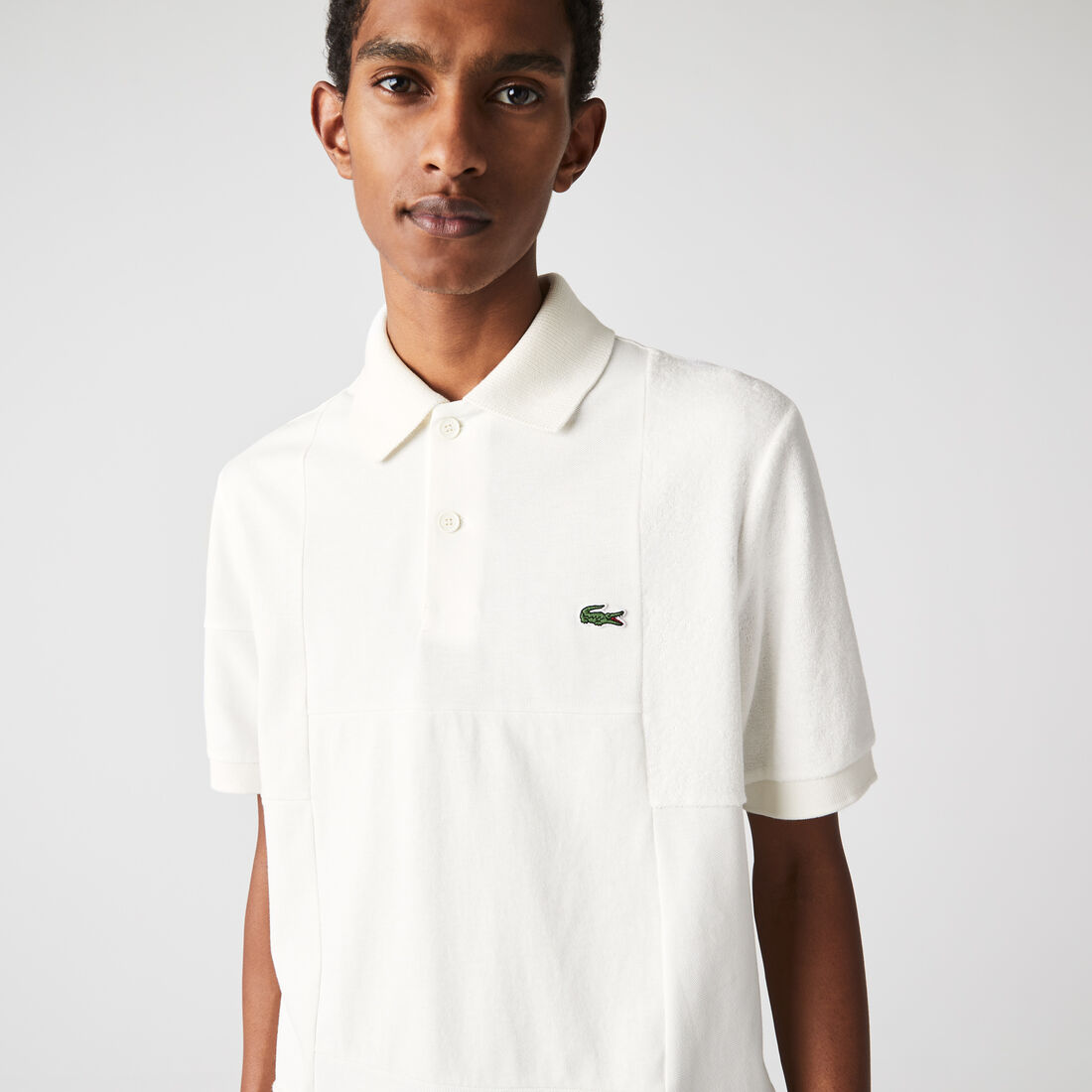 Men&rsquo;s Lacoste L!VE Heritage Relaxed Fit Piqu&eacute; And Boucl&eacute; Polo Shirt