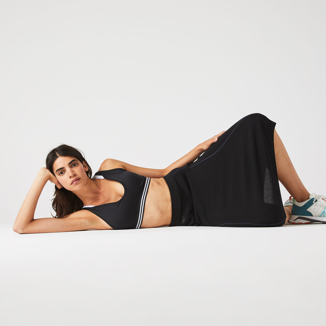 تنورة منسوجة بقصة مستقيمة للنساء