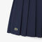 lacoste oxford cotton pleated skirt