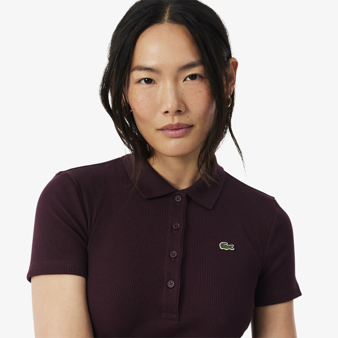 Slim Fit L.12.D Ribbed Cotton Polo Shirt lacoste slim fit l 12 d ribbed cotton polo shirt