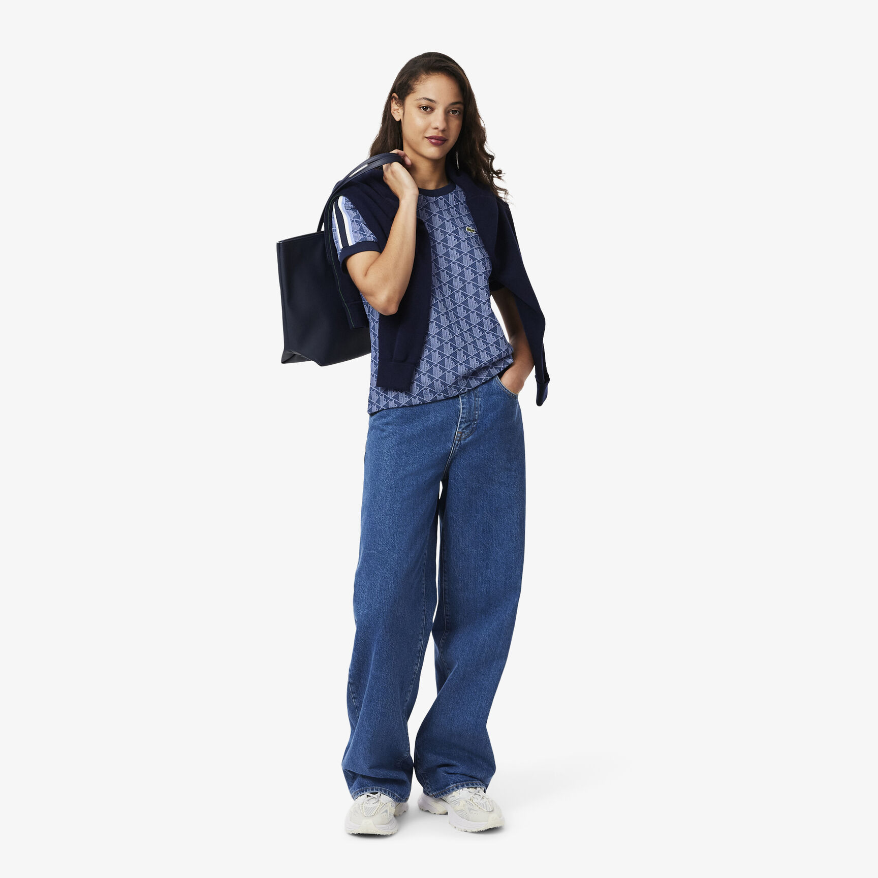 Slim Fit Monogram Jacquard T-shirt Slim Fit Monogram Jacquard T-shirt - TF3244-00-AIT