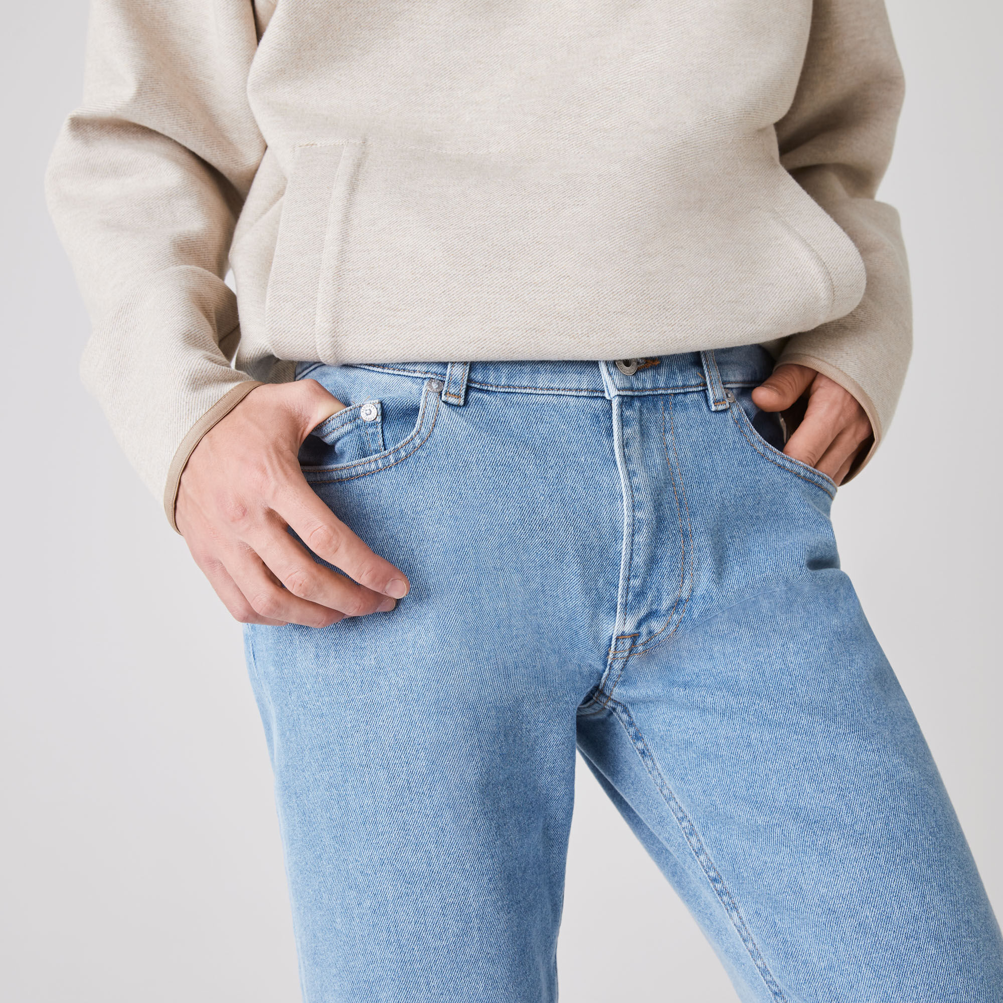 Pants \u0026 Shorts | Womens Lacoste Slim Fit Stretch Cotton Denim Jeans White ⋆  Ftestas