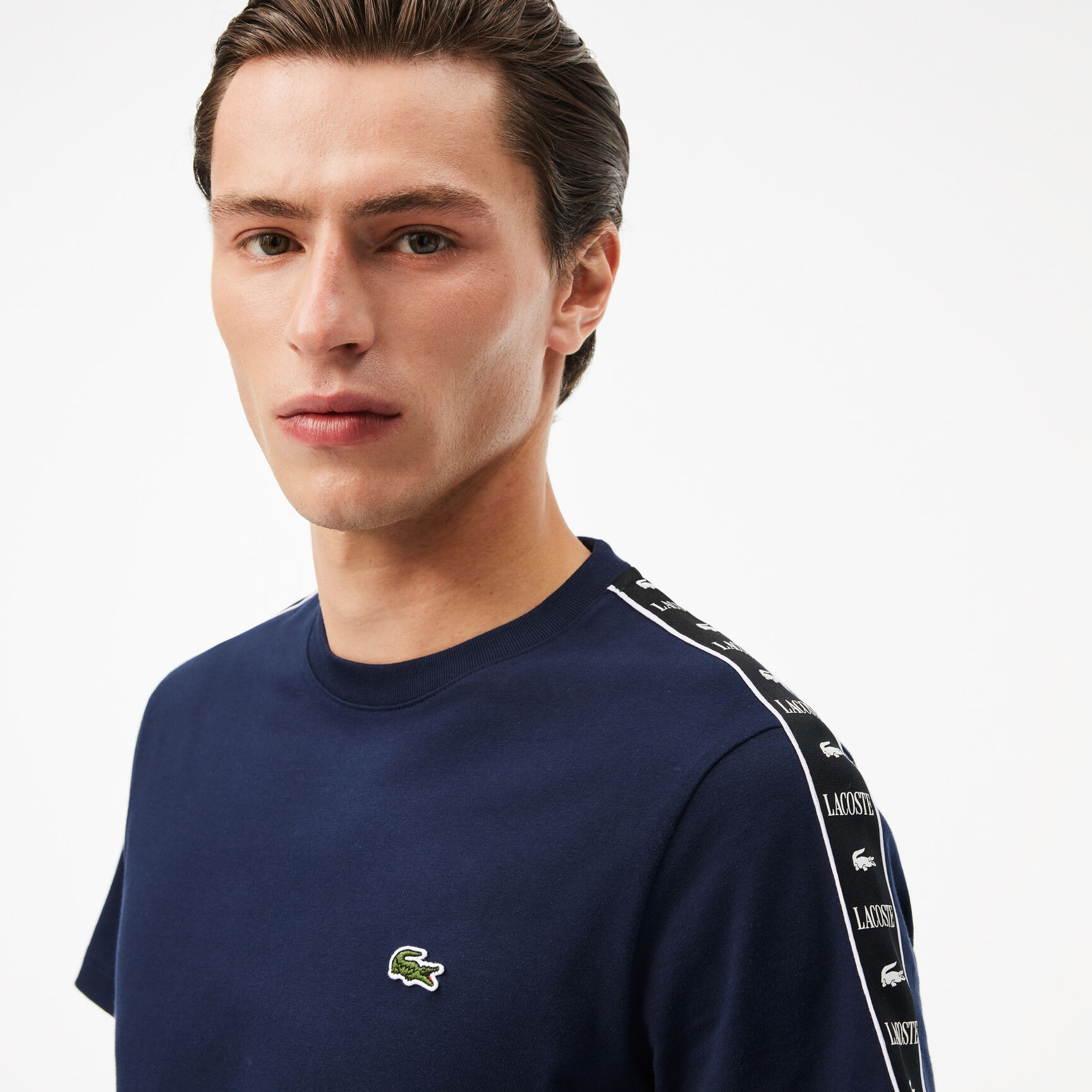 Cotton Jersey Logo Stripe T-shirt Cotton Jersey Logo Stripe T-shirt - TH7404-00-166