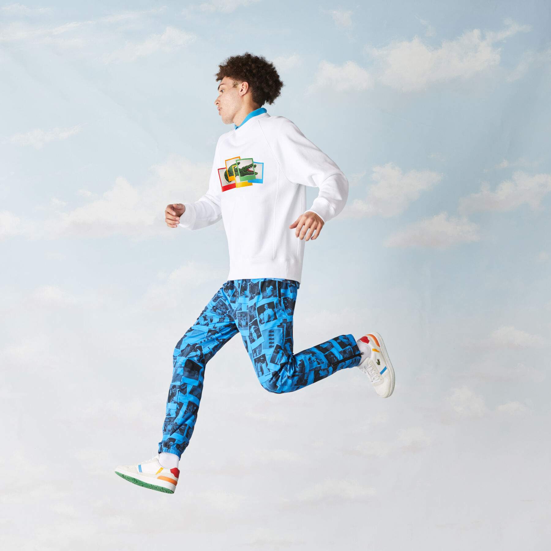 سويت شيرت للجنسين قصة فضفاضة من مجموعة Lacoste LIVE و Polaroid لاكوست سويت شيرت للجنسين قصة فضفاضة من مجموعة lacoste live و polaroid