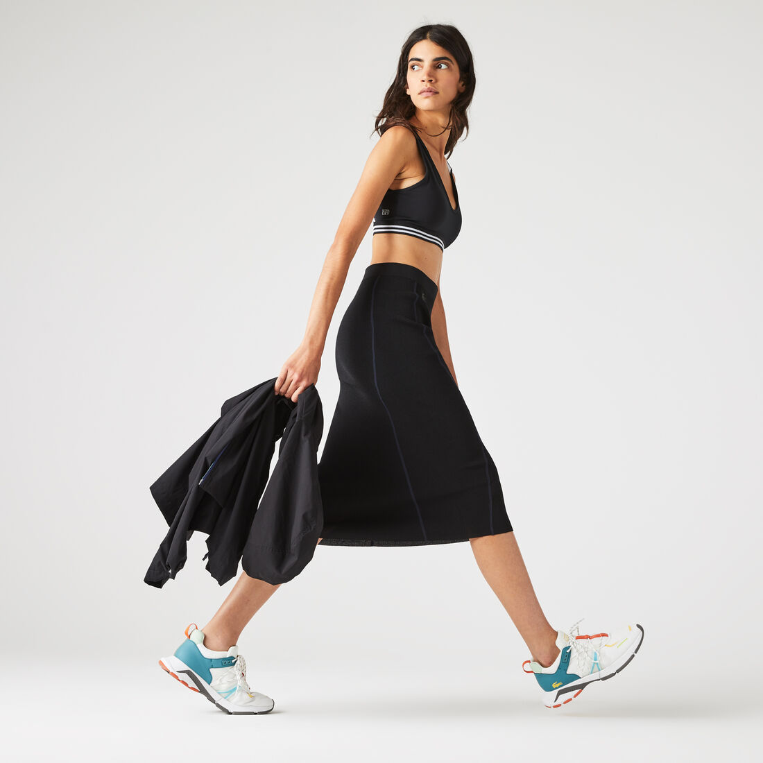 تنورة منسوجة بقصة مستقيمة للنساء تنورة منسوجة بقصة مستقيمة للنساء