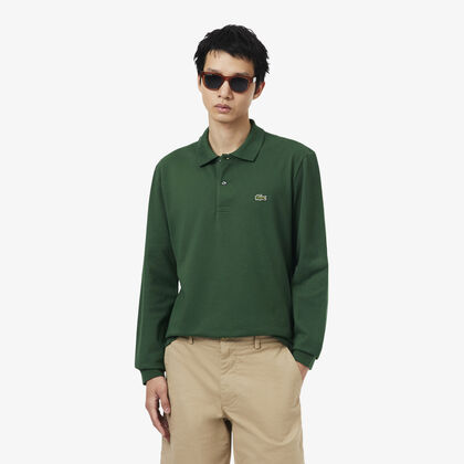 Classic Fit Long Sleeved L.12.12 Polo Shirt