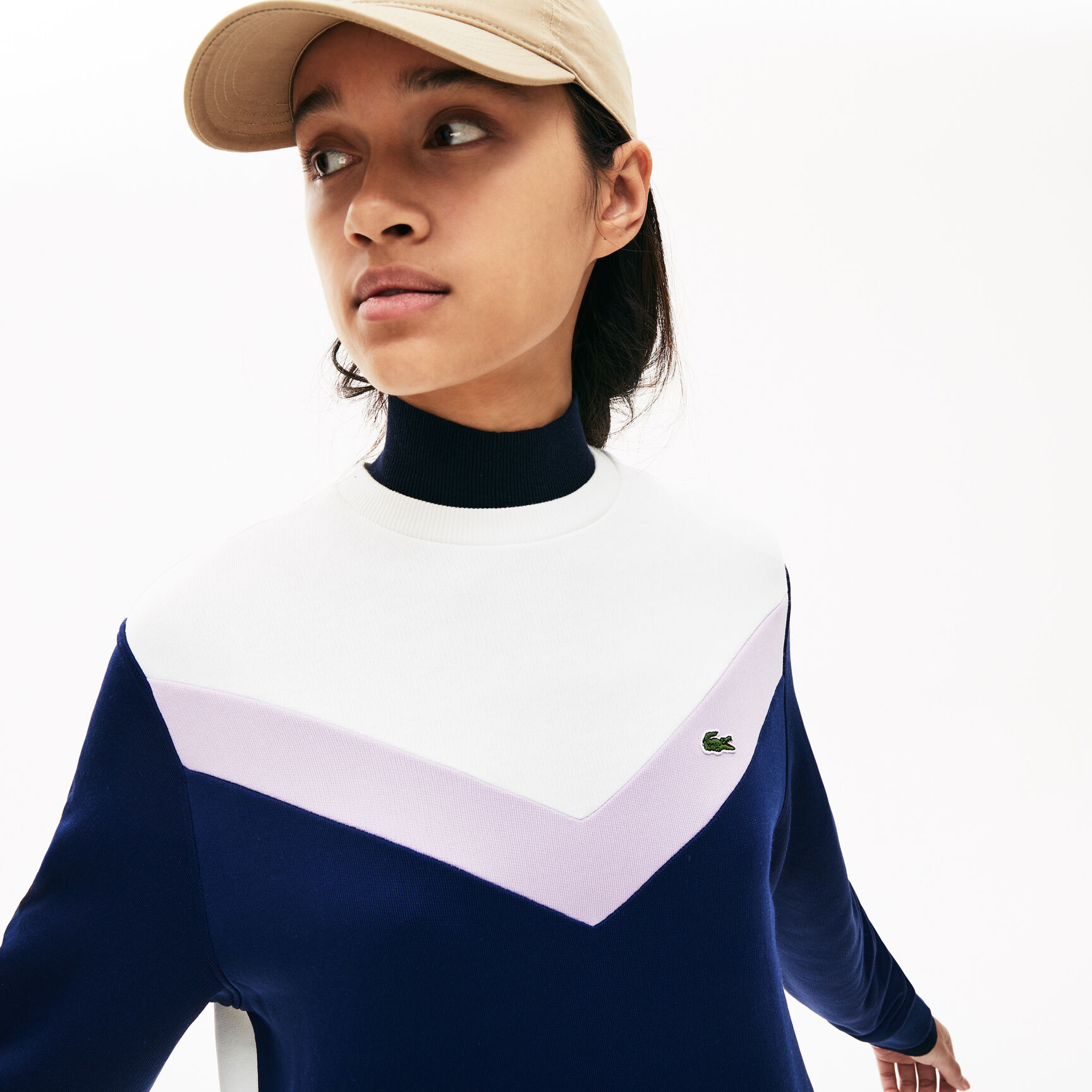 Women's Colourblock Fleece Sweatshirt Dress Women's Colourblock Fleece Sweatshirt Dress