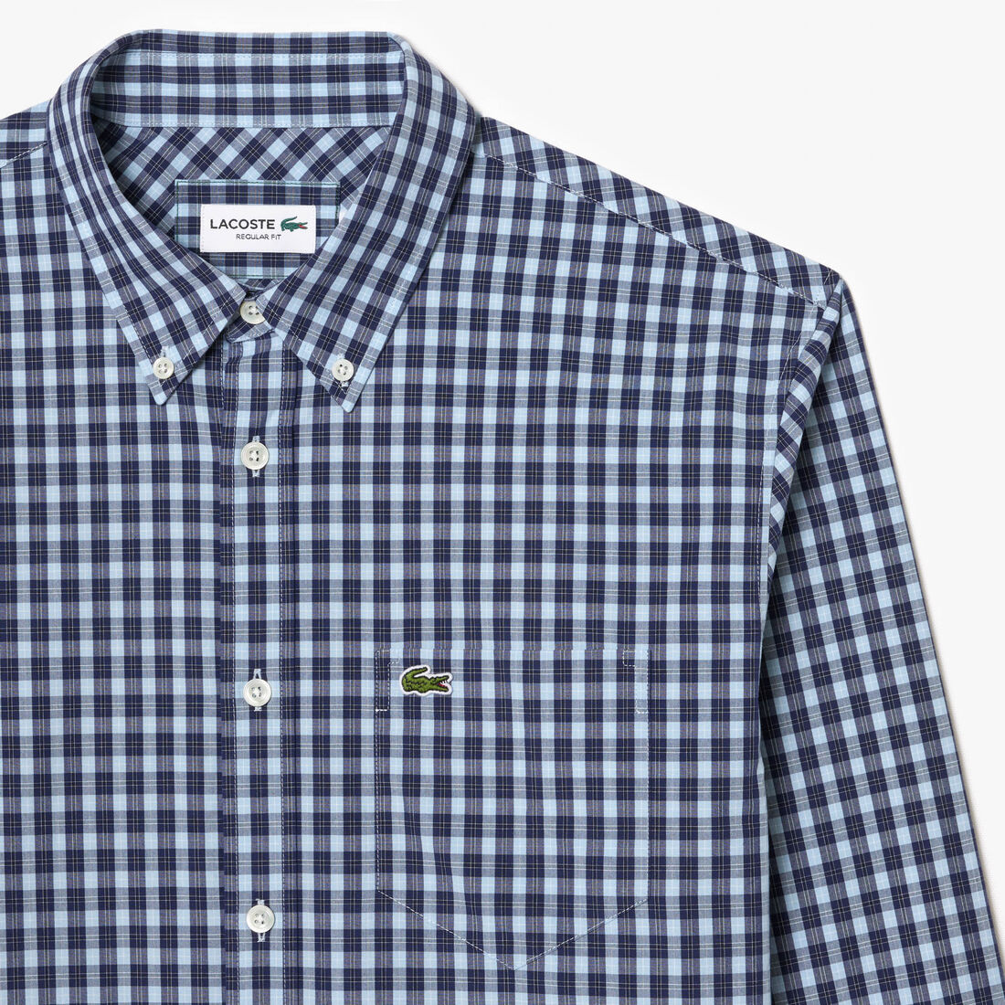 قميص بوبلين مربع Checked Poplin Shirt - CH6981-00-QRN