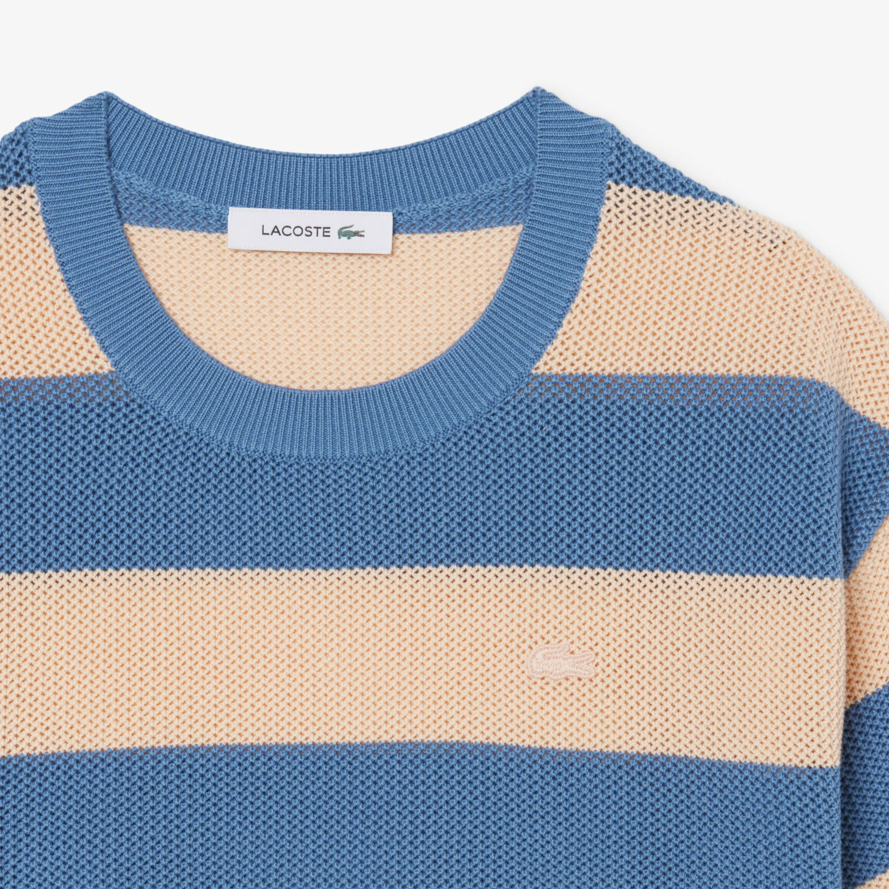 Striped Mesh Knit T-shirt - AF9859-00-4IP
