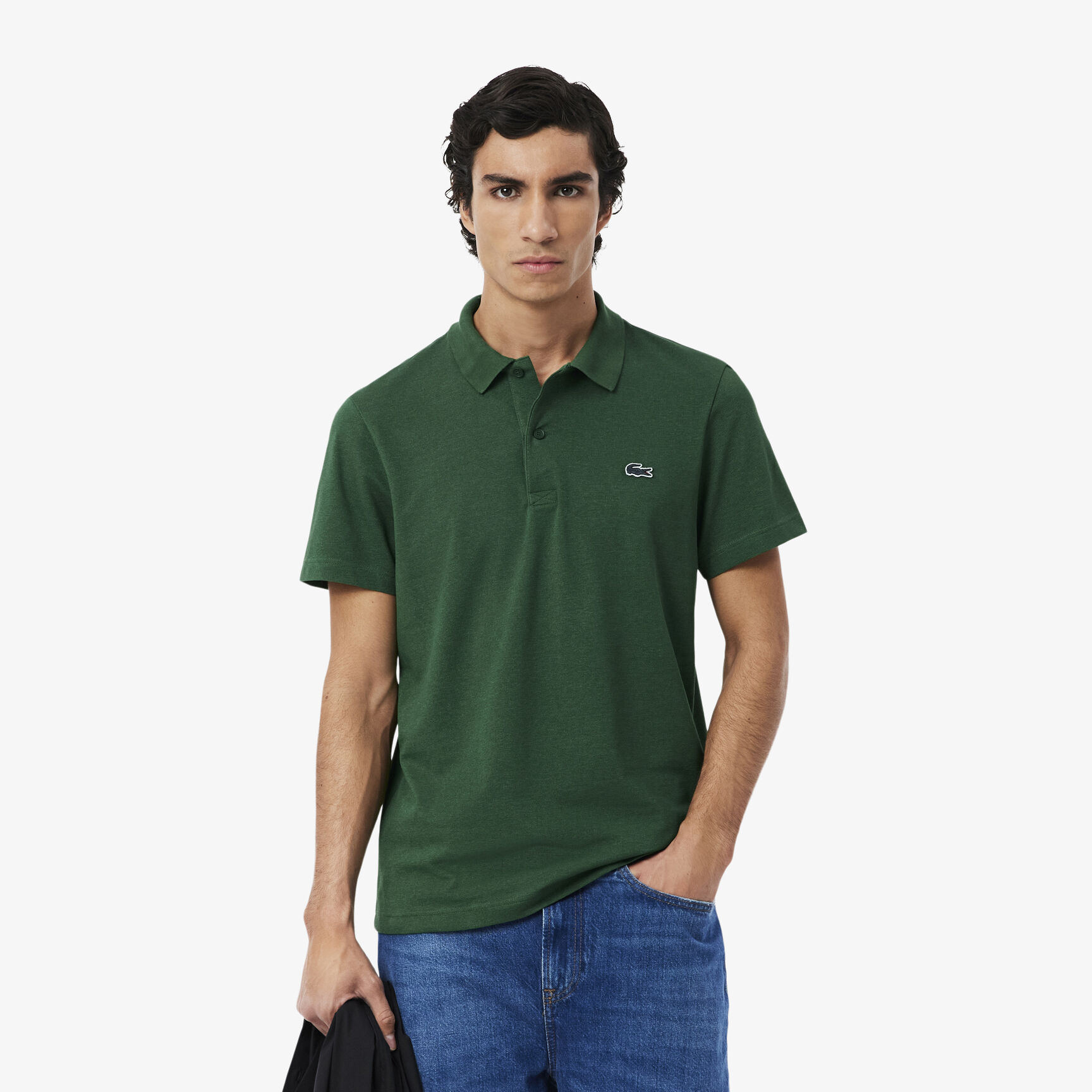 قميص بولو بقصّة عادية من مزيج القطن Regular Fit Cotton Blend Polo Shirt - DH5522-00-132