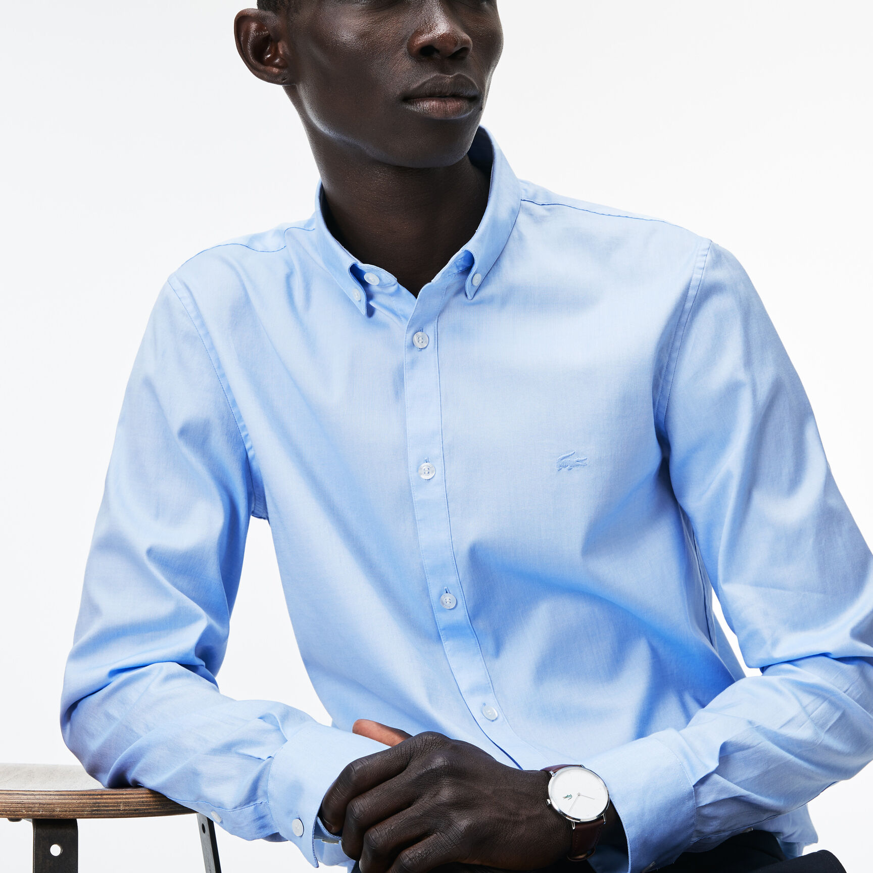 قميص للرجال ذو قصة ضيقة من قطن بينبوينت المرن قميص للرجال ذو قصة ضيقة من قطن بينبوينت المرن