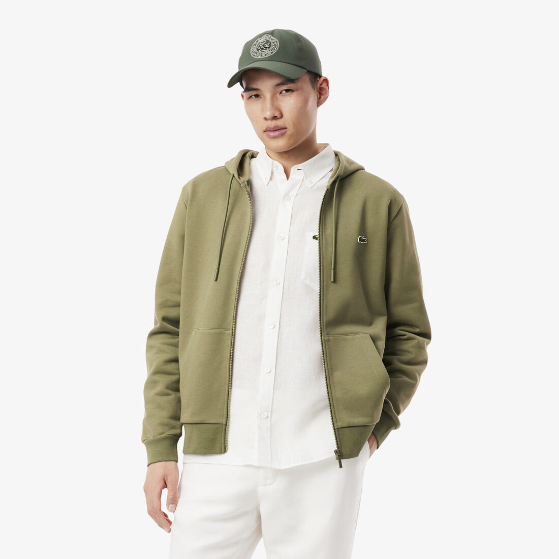 Classic Fit Zipped Fleece Sweatshirt - SH9809-00-BMY