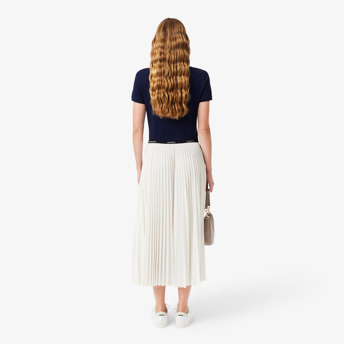 Long Pleated Elasticated Waist Skirt Long Pleated Elasticated Waist Skirt - JF1402-00-70V