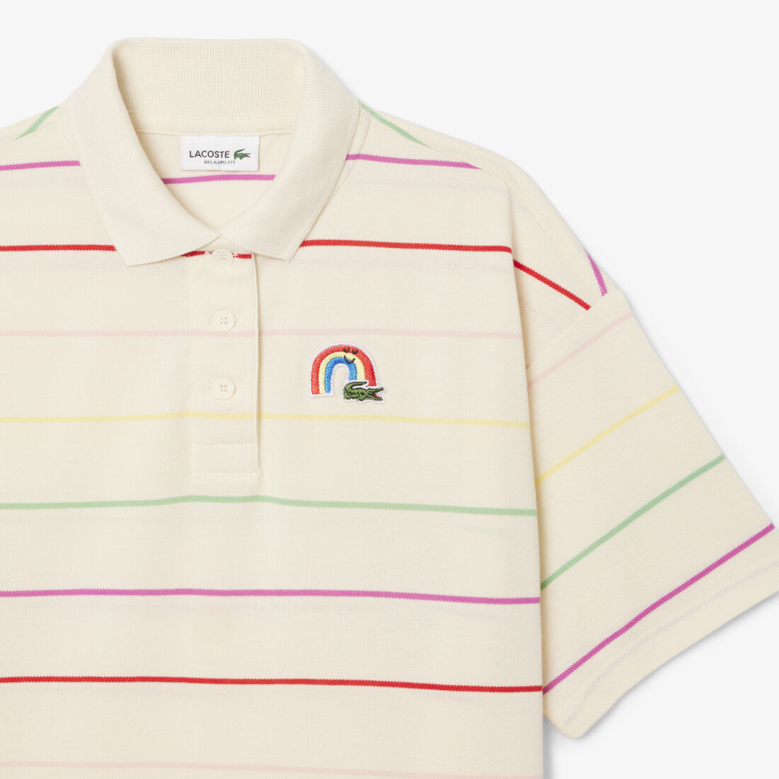 فستان بولو قطني مخطط Striped Cotton Polo Dress - EJ8422-00-R1T