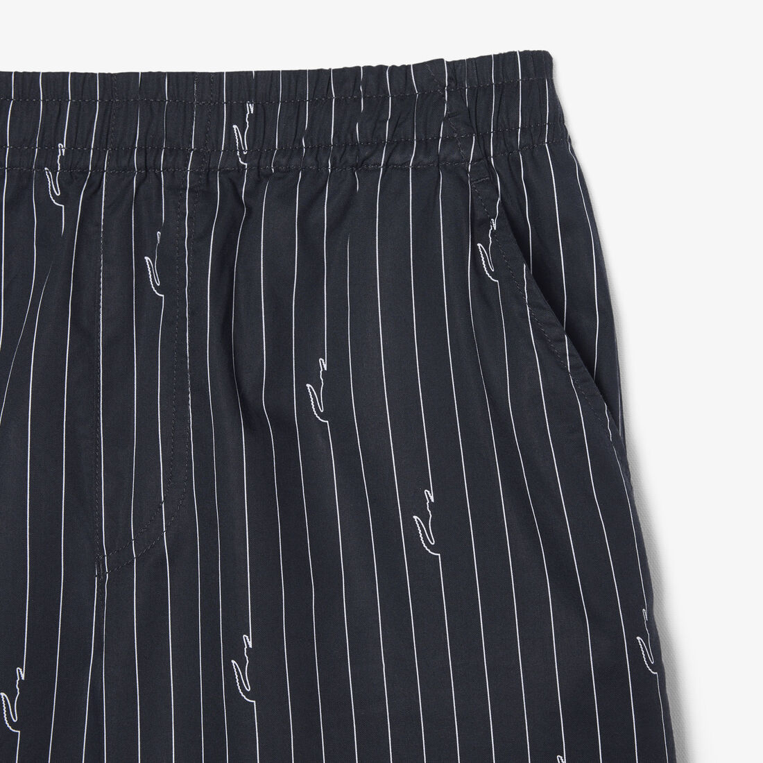 Crocodile Print Stripe Cotton Shorts Crocodile Print Stripe Cotton Shorts - GH1964-00-IY8