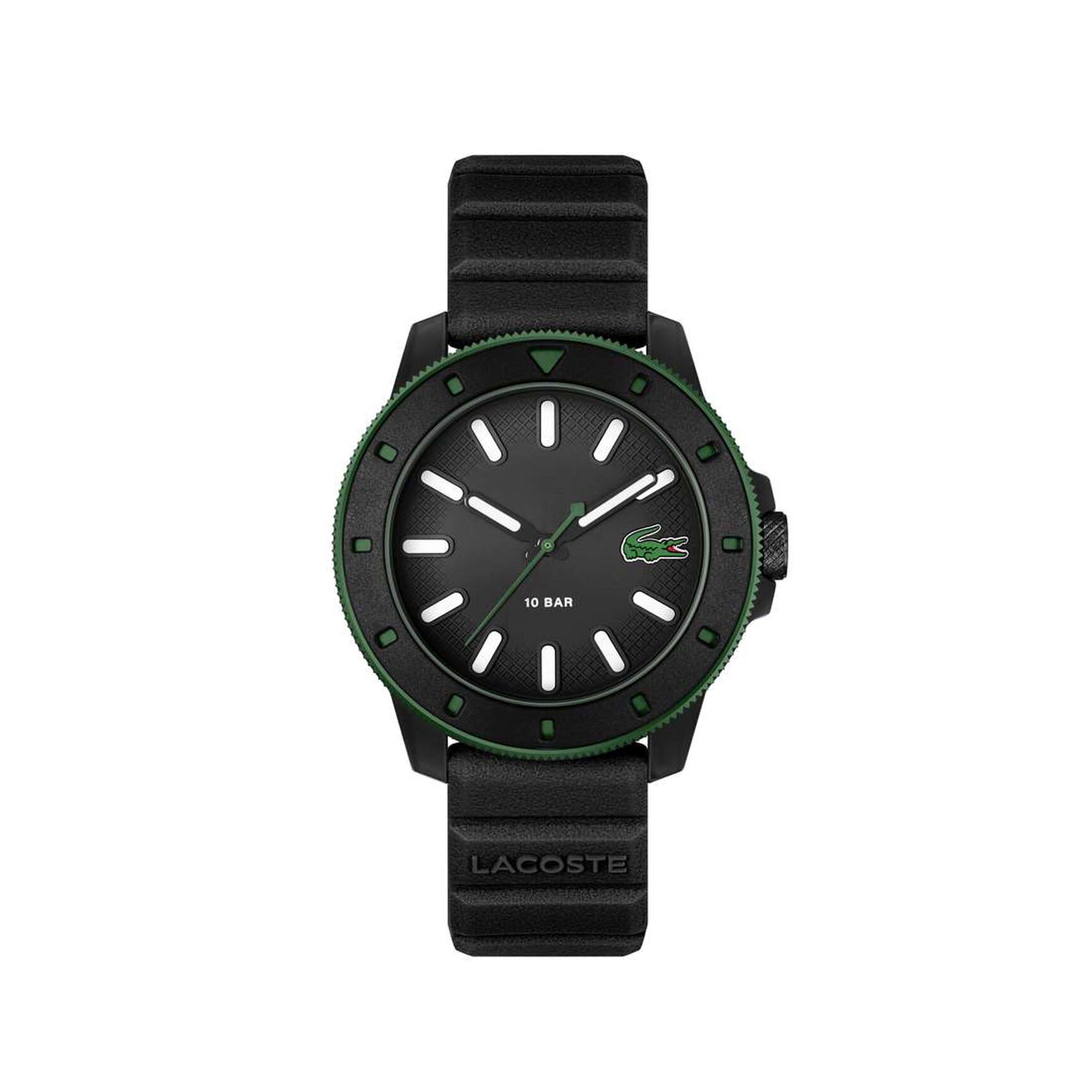 Men Silicone Strap 3 Hand Quartz Watch Men Silicone Strap 3 Hand Quartz Watch - 2011412-BLK