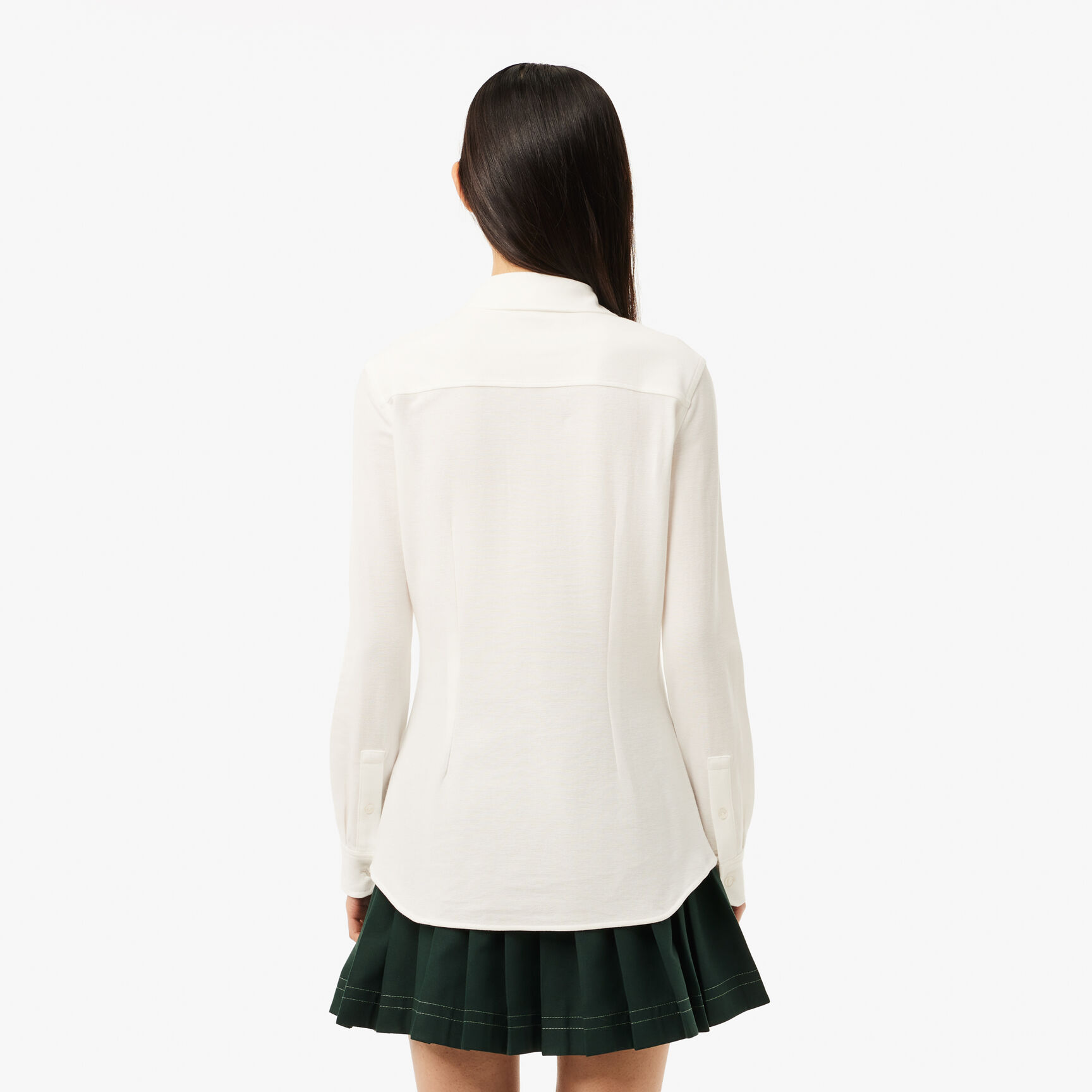 قميص بيكيه قطني بجيب Cotton Pique Shirt with Pocket - CF3264-00-70V