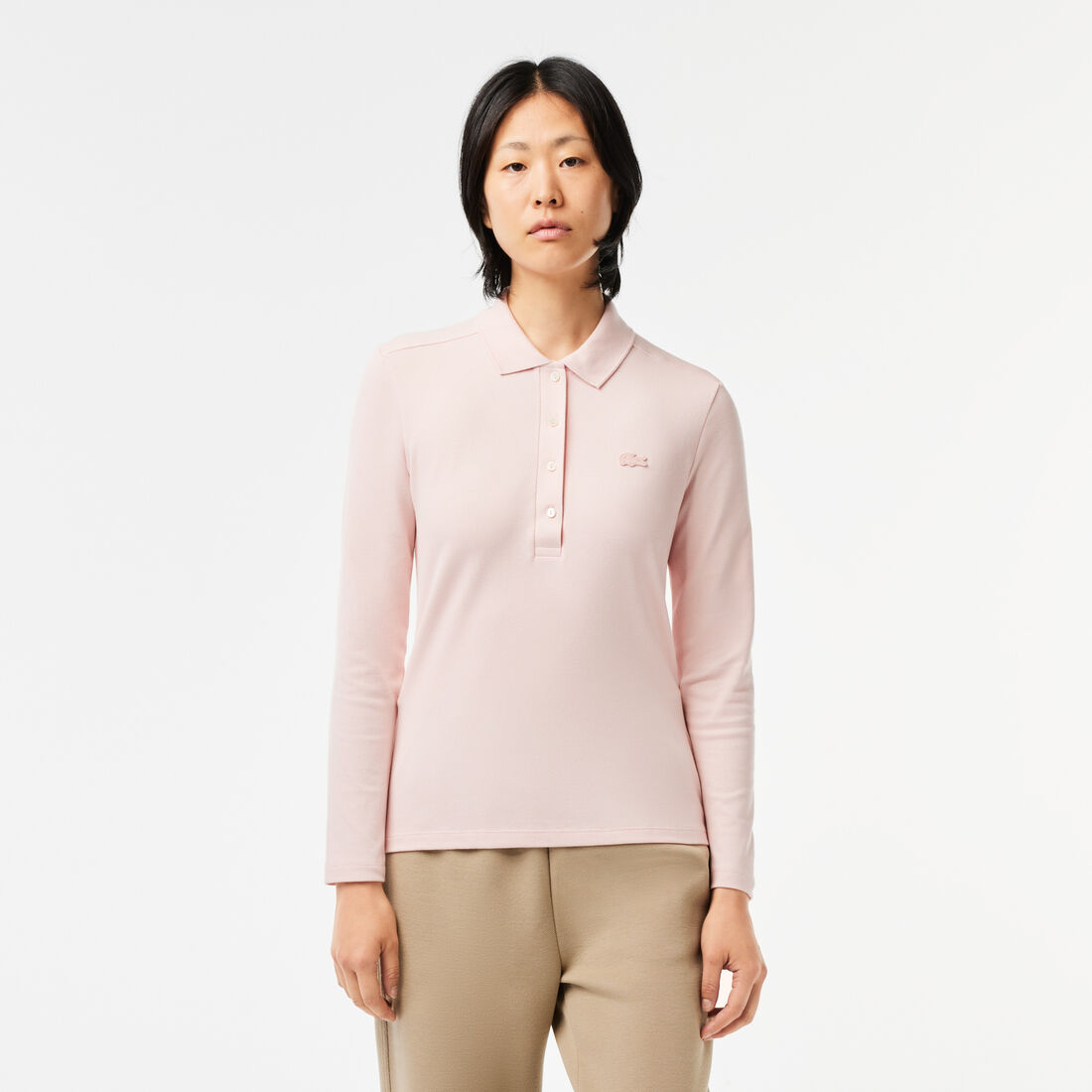 Women's Slim fit Stretch Pique Lacoste Polo Shirt - PF5464-00-ADY