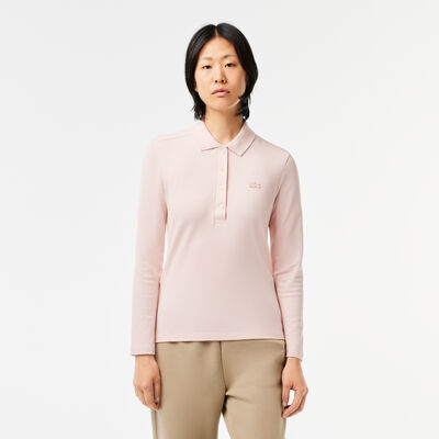 Women's Slim Fit Stretch Pique Lacoste Polo Shirt