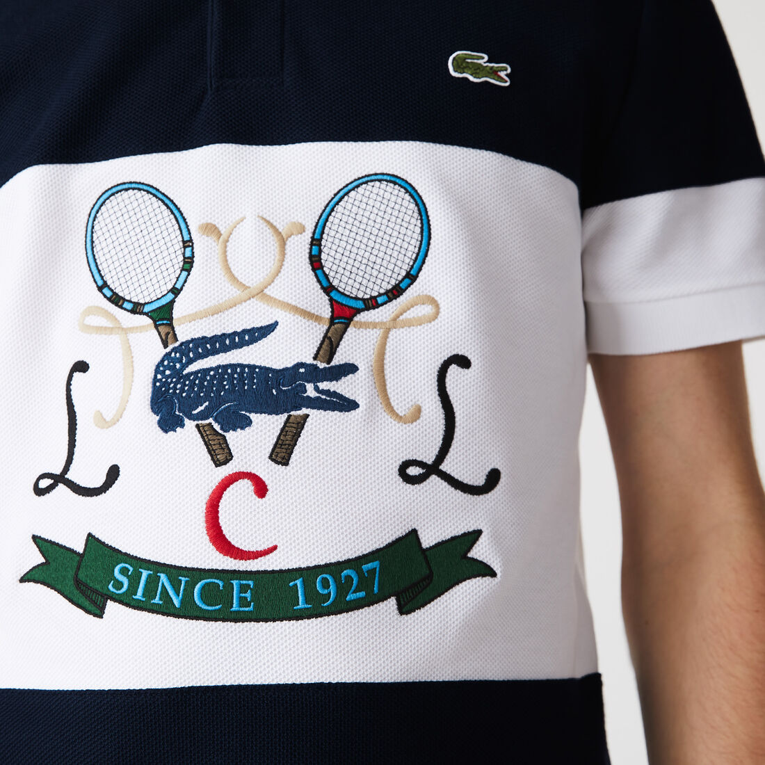 Men's Lacoste Regular Fit Tennis Embroidery Cotton Polo Shirt Men's Lacoste Regular Fit Tennis Embroidery Cotton Polo Shirt