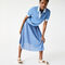 women s lacoste loose fit open collar flowing piqu  polo
