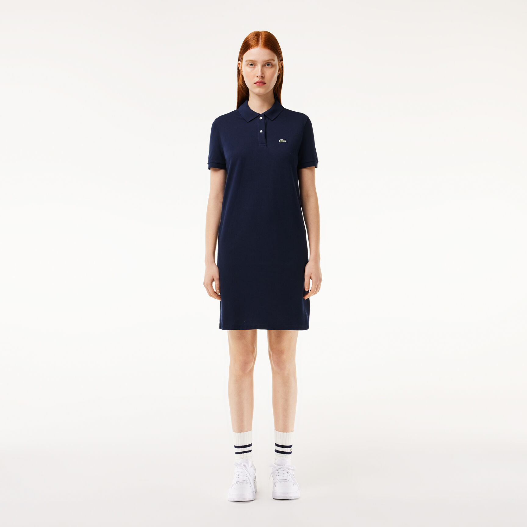 Women's Lacoste Piqu Knit Polo Dress - EF7767-00-166