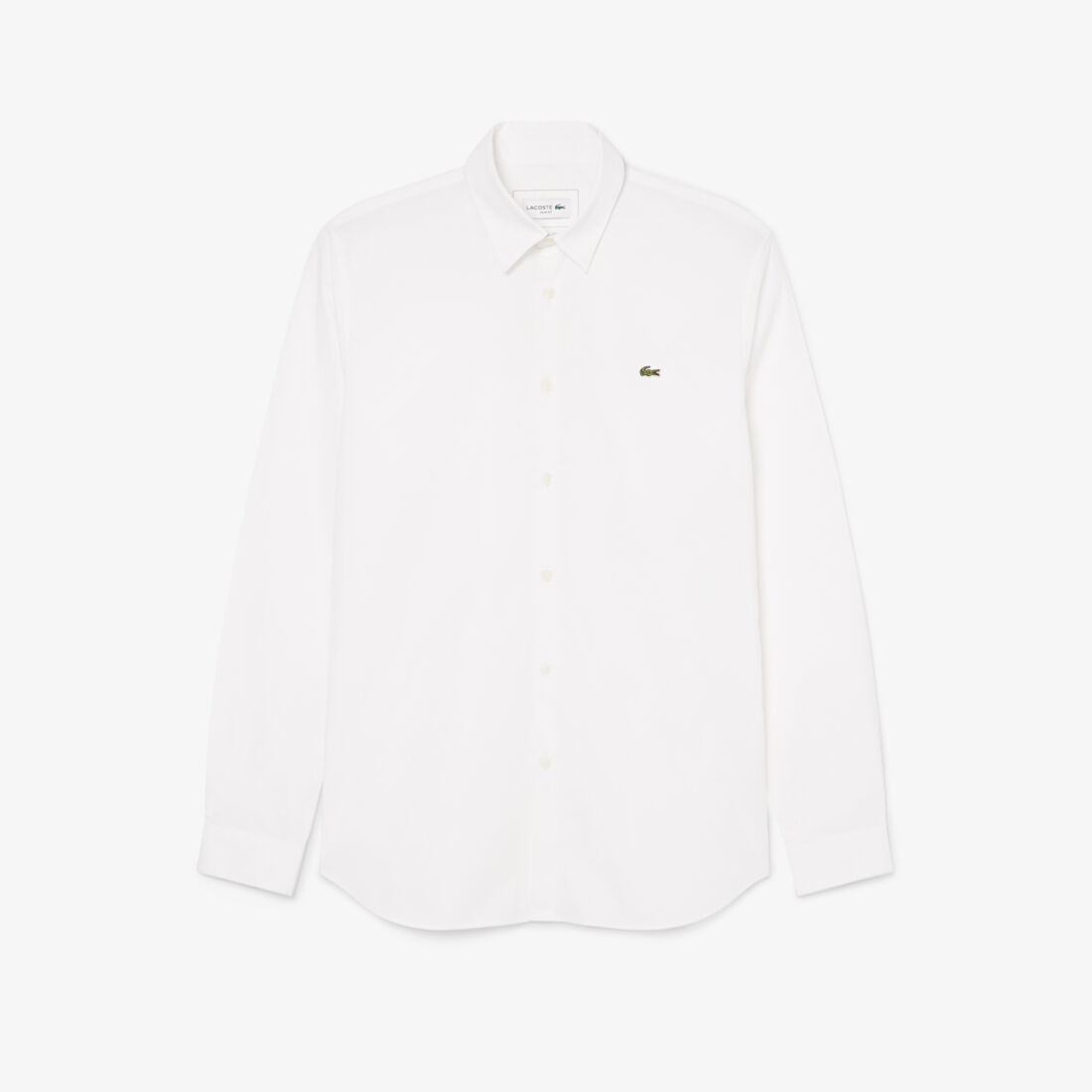 قميص بوبلين قطني مطاطي بقصة ضيقة Slim Fit Stretch Cotton Poplin Shirt - CH5620-00-001