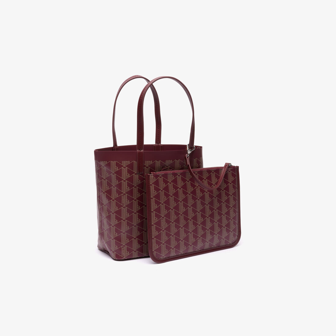 حقيبة توت صغيرة كانفا مغلفة بنقشة شعار الماركة من مجموعة زيلي Zely Coated Canvas Monogram Small Tote - NF4338ZE-M45