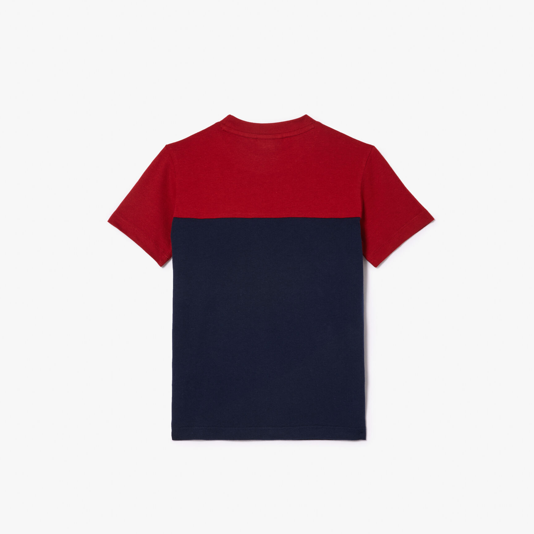 تيشيرت لاكوست مقسم بألوان قطن جيرسيه عضوي للأطفال Kids' Lacoste Colourblock Organic Cotton Jersey T-shirt - TJ5289-00-IQF