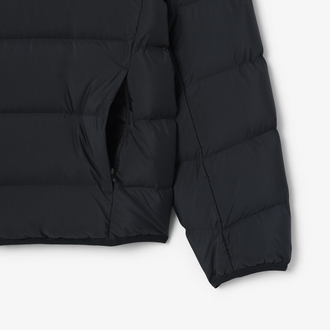 lacoste water repellent down commuter jacket