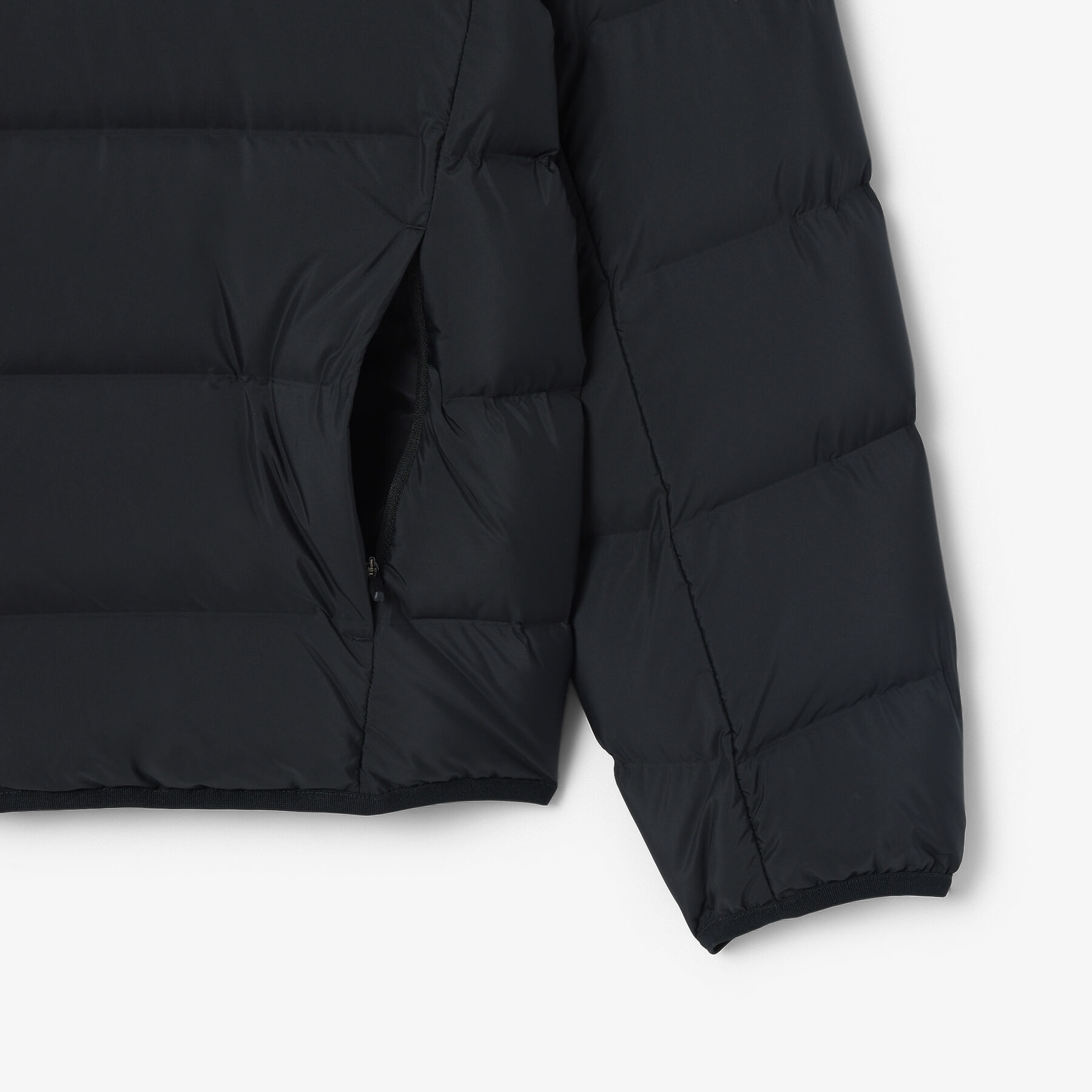 lacoste water repellent down commuter jacket