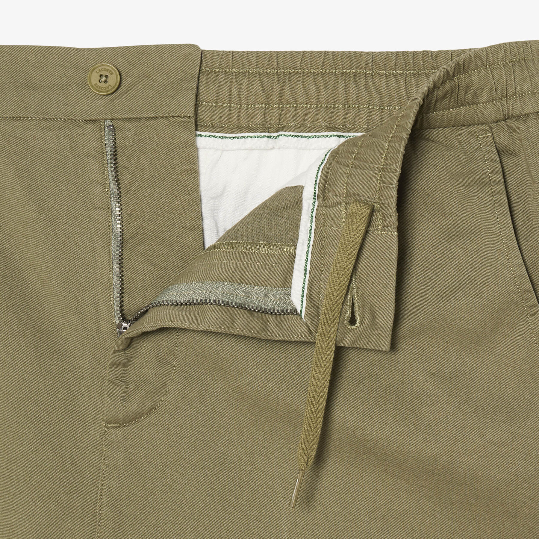 lacoste regular fit cotton twill chino pants