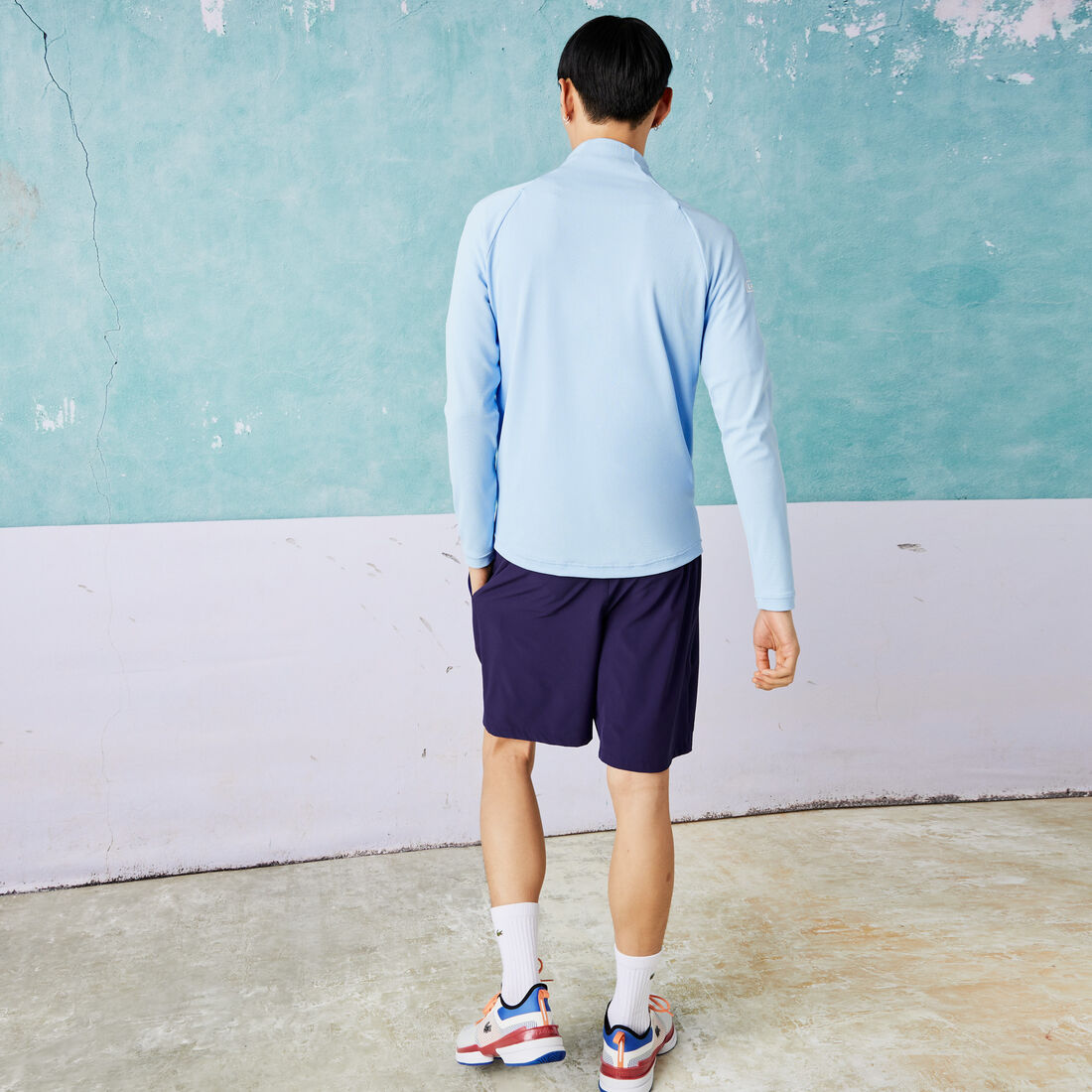 جاكيت معالج بسحّاب للرجال مجموعة Lacoste SPORT x Novak Djokovic جاكيت معالج بسحّاب للرجال مجموعة Lacoste SPORT x Novak Djokovic