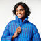lacoste hooded monogram print puffer jacket with puffed croc at back