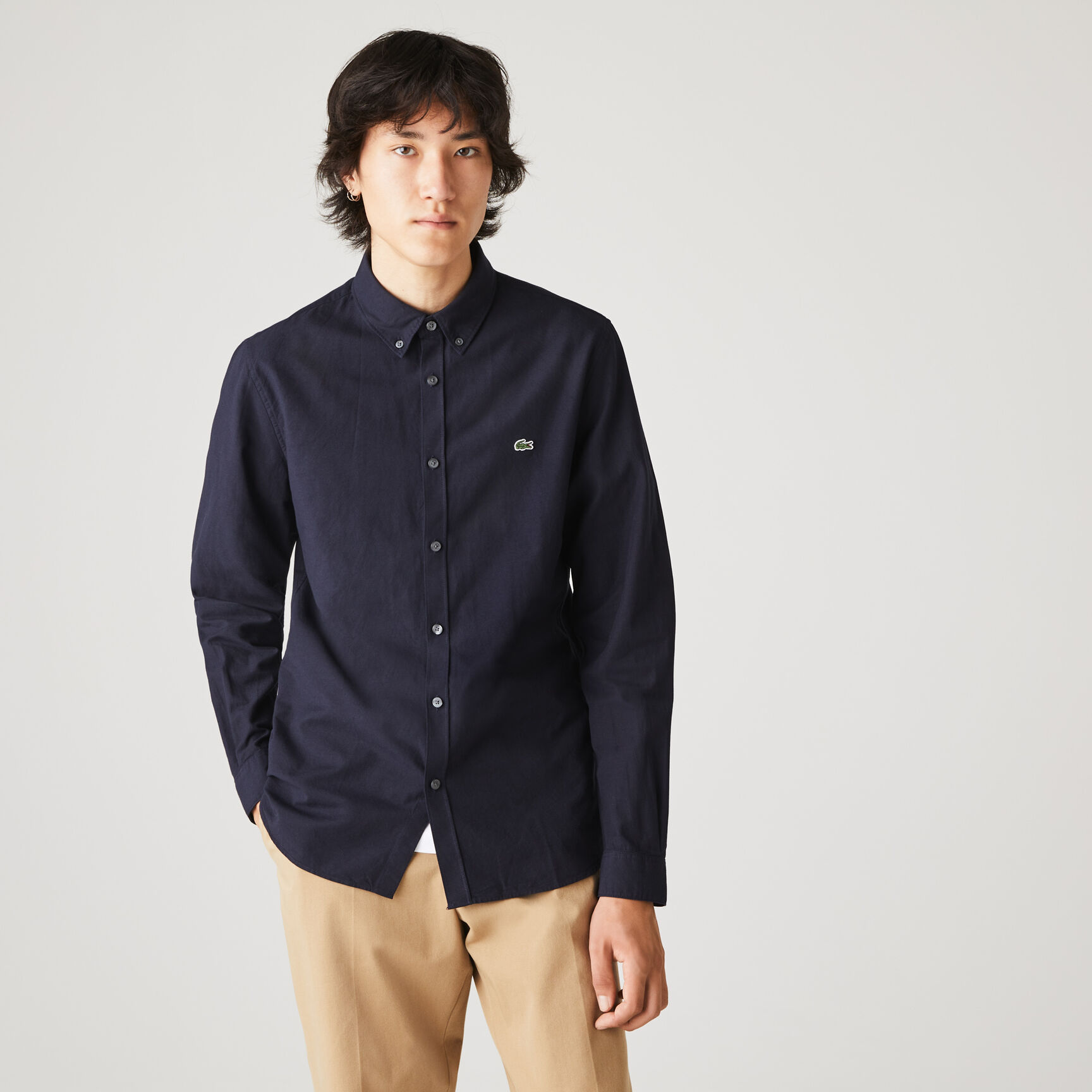 Men's Slim Fit Stretch Oxford Cotton Shirt Men's Slim Fit Stretch Oxford Cotton Shirt