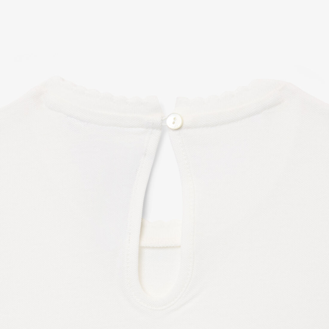 Fluid Scallop Trim Pique T-shirt lacoste fluid scallop trim pique t shirt