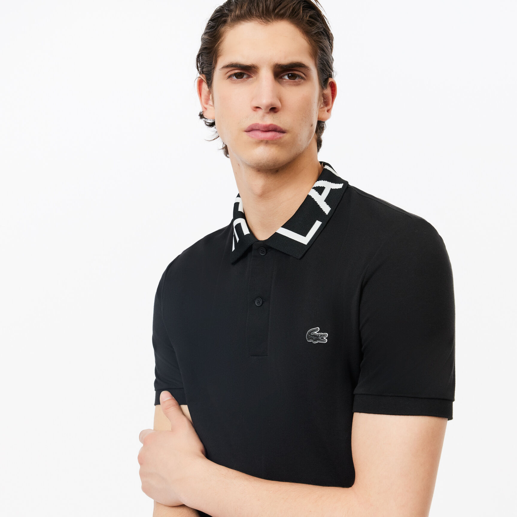 قميص بولو بياقة جاكار بحركة لاكوست Lacoste Movement Jacquard Collar Polo - PH7495-00-031