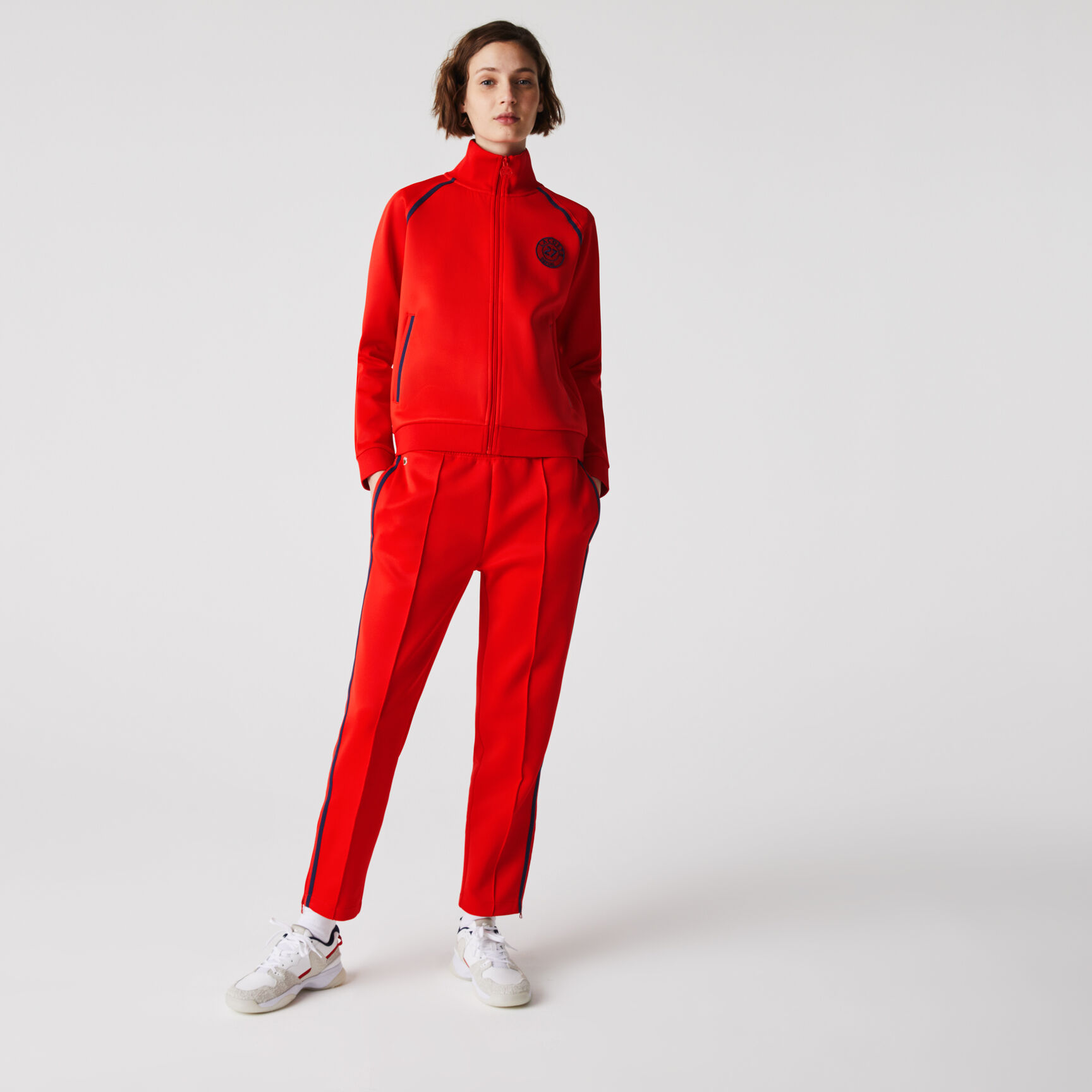 Women’s Straight Cut Contrast Bands Tracksuit Pants Women’s Straight Cut Contrast Bands Tracksuit Pants
