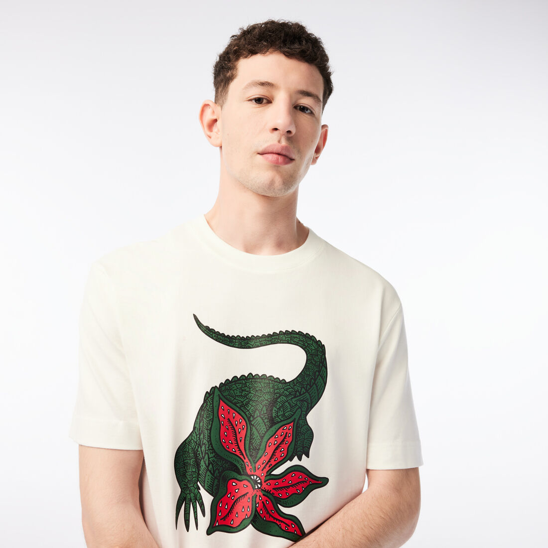 Men's Lacoste x Netflix Organic Cotton T-shirt Men's Lacoste x Netflix Organic Cotton T-shirt
