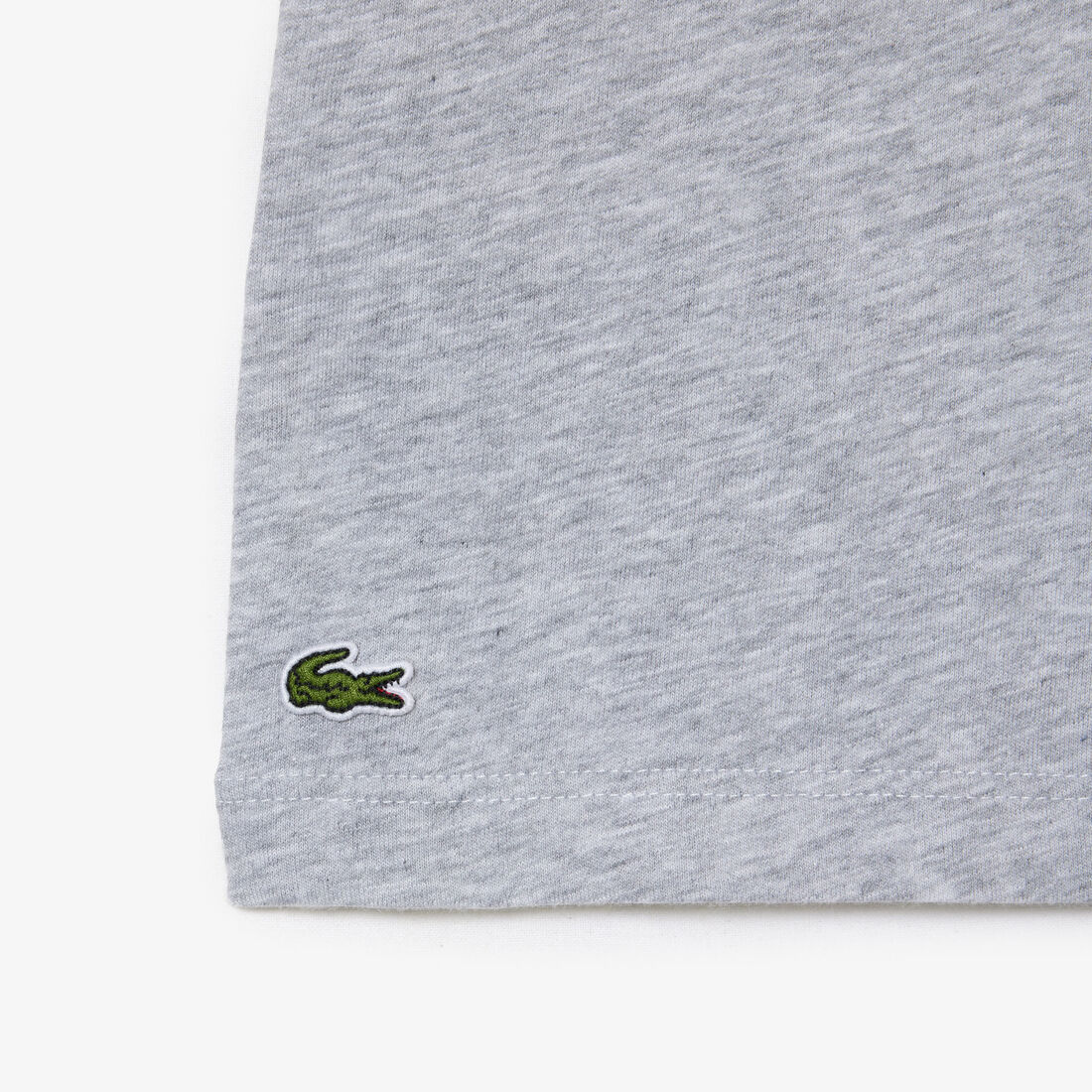 تي شيرت قطن بطبعة مميزة لكلمة Lacoste Mascot Print T-shirt - TJ1204-00-CCA