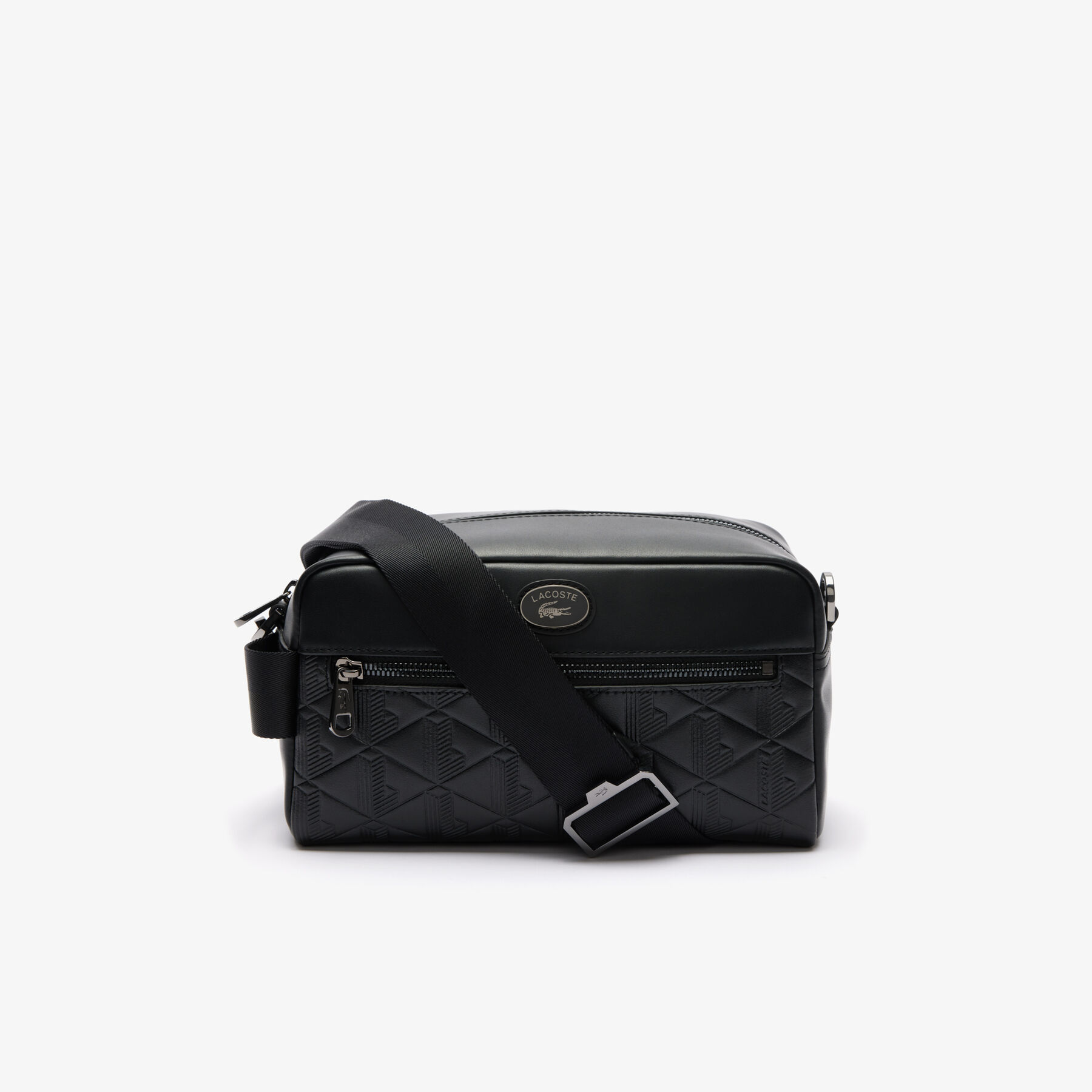 محفظة جلدية بطبعة مونوغرام Leather Monogram Print Pouch Purse - NH4398MR-000