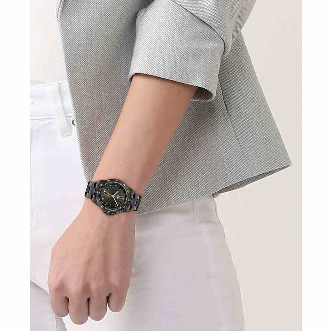 ساعة سانتوريني النسائية Women Metal-metal Watch - 2001373-BLK