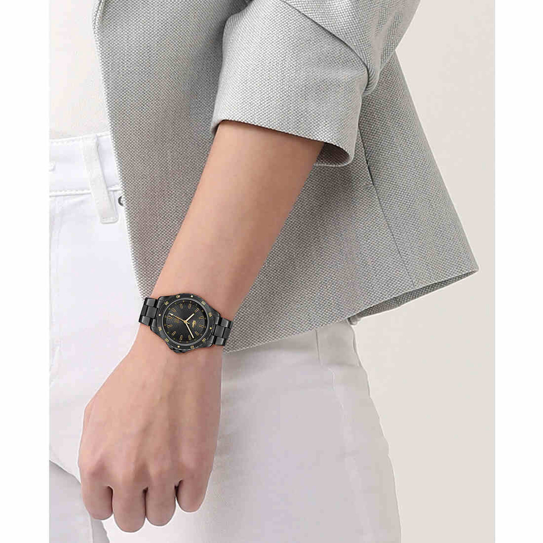 ساعة سانتوريني النسائية Women Metal-metal Watch - 2001373-BLK