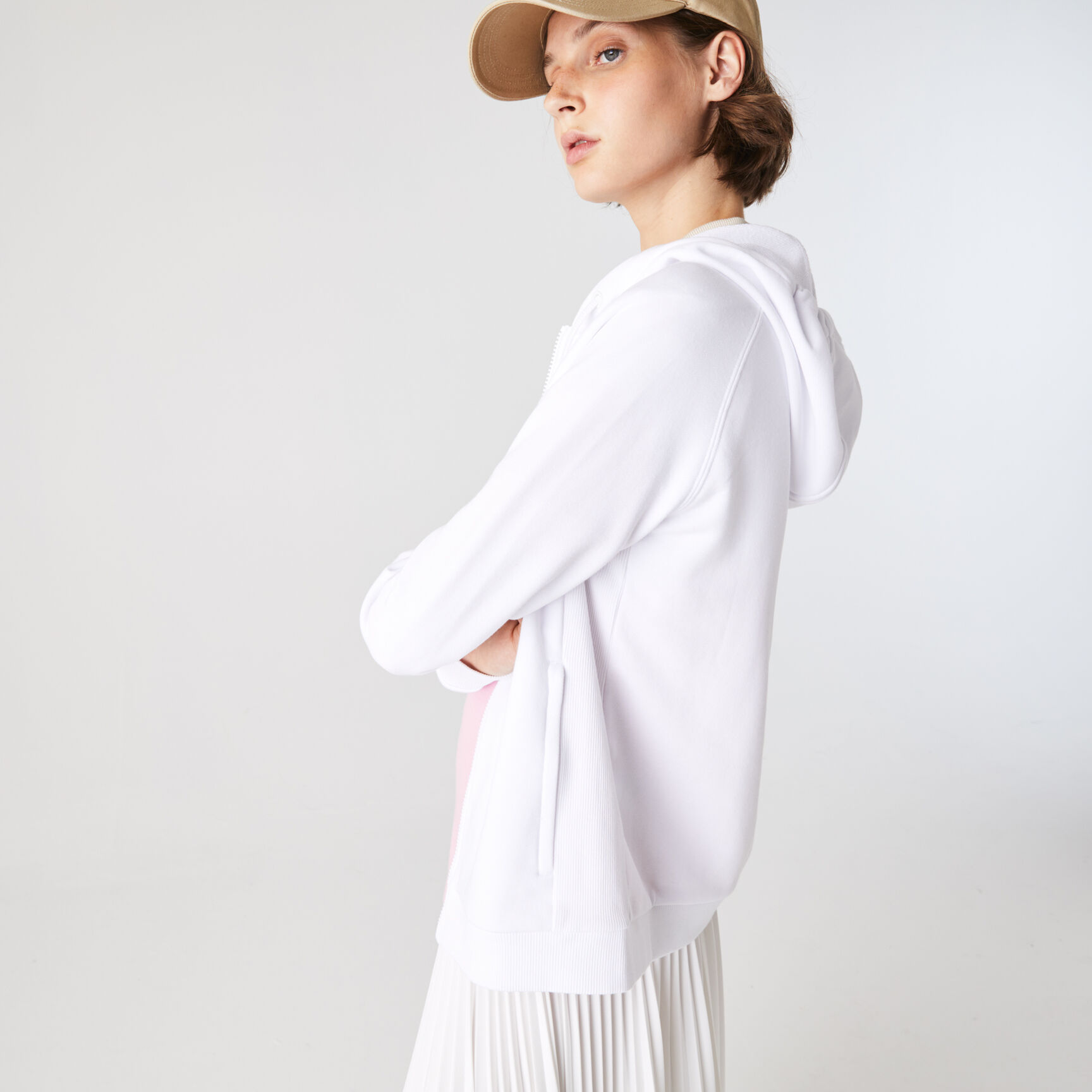 Women's Lacoste SPORT Fleece Zip Tennis Hoodie Women's Lacoste SPORT Fleece Zip Tennis Hoodie