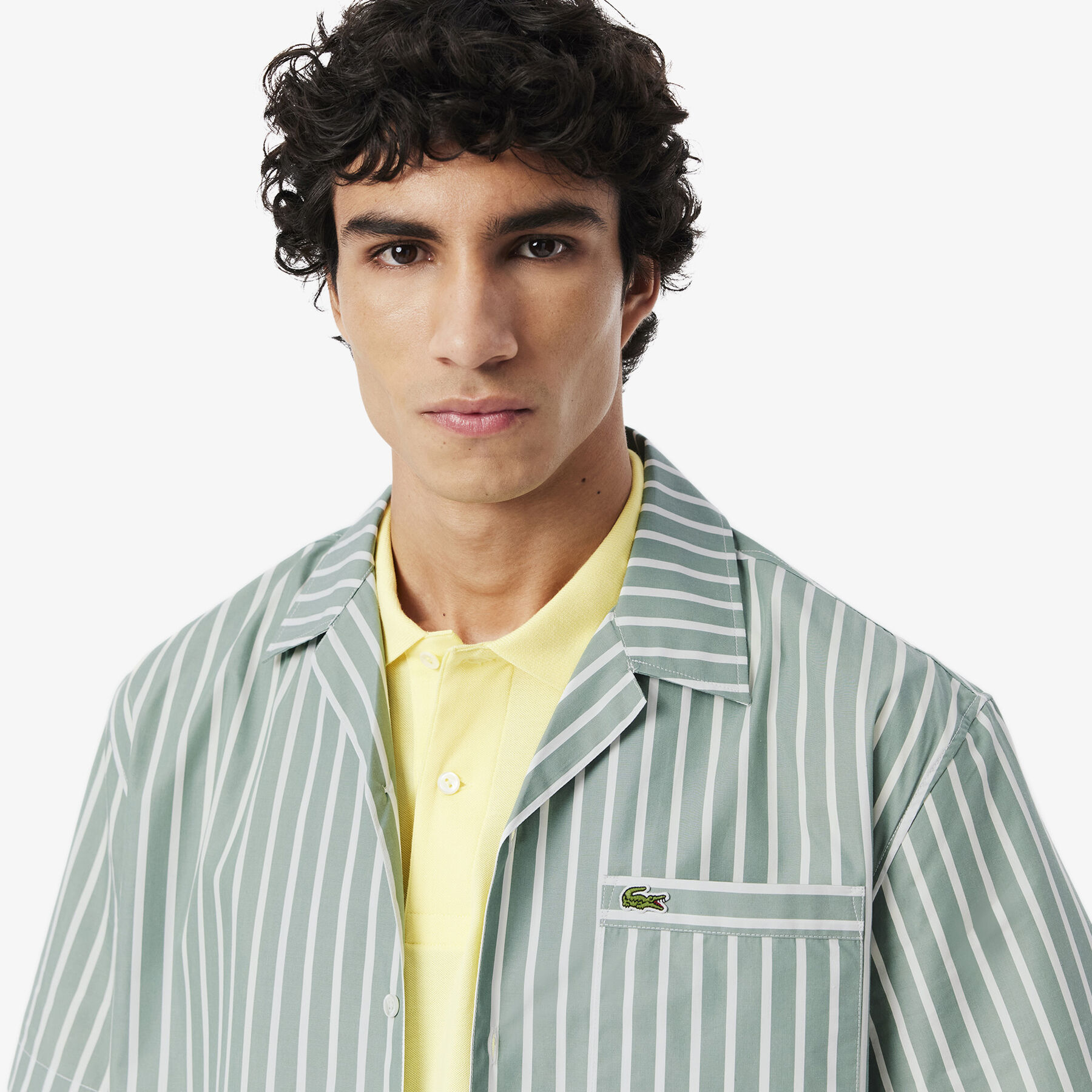 Relaxed Fit Striped Short Sleeved Shirt - CH9083-00-BLI