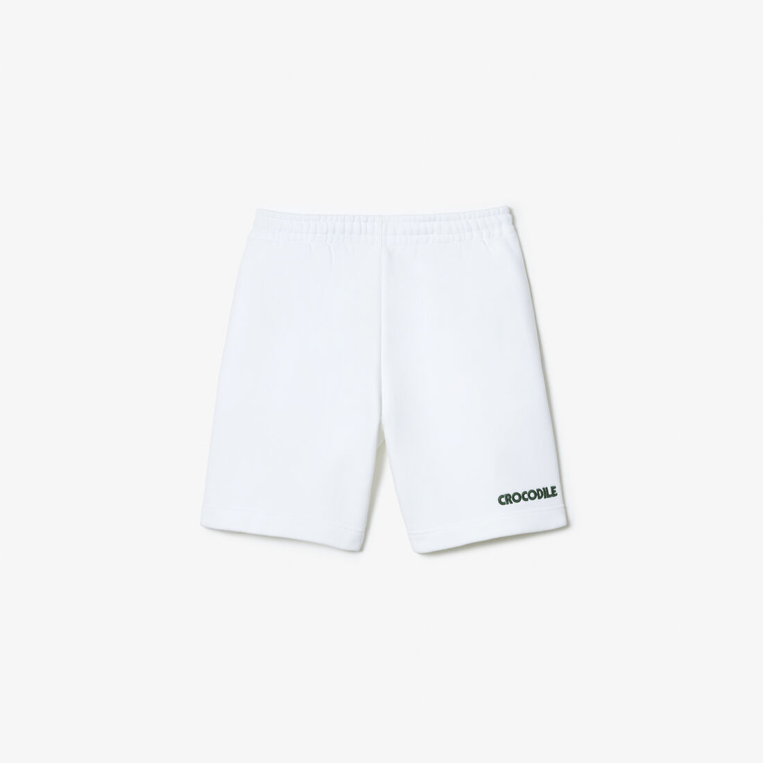 Embroidered Slogan Fleece Jogger Shorts - GH8019-00-001