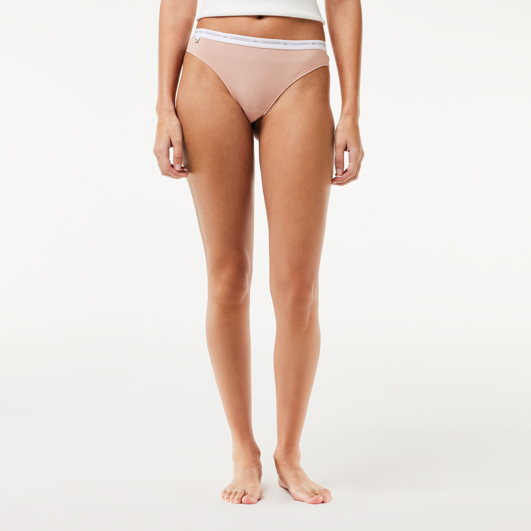 طقم ثونغ قطن مطاطي بتصميم رفيع ، 3 قطع 3-Pack Thongs - 8F1341-00-MID